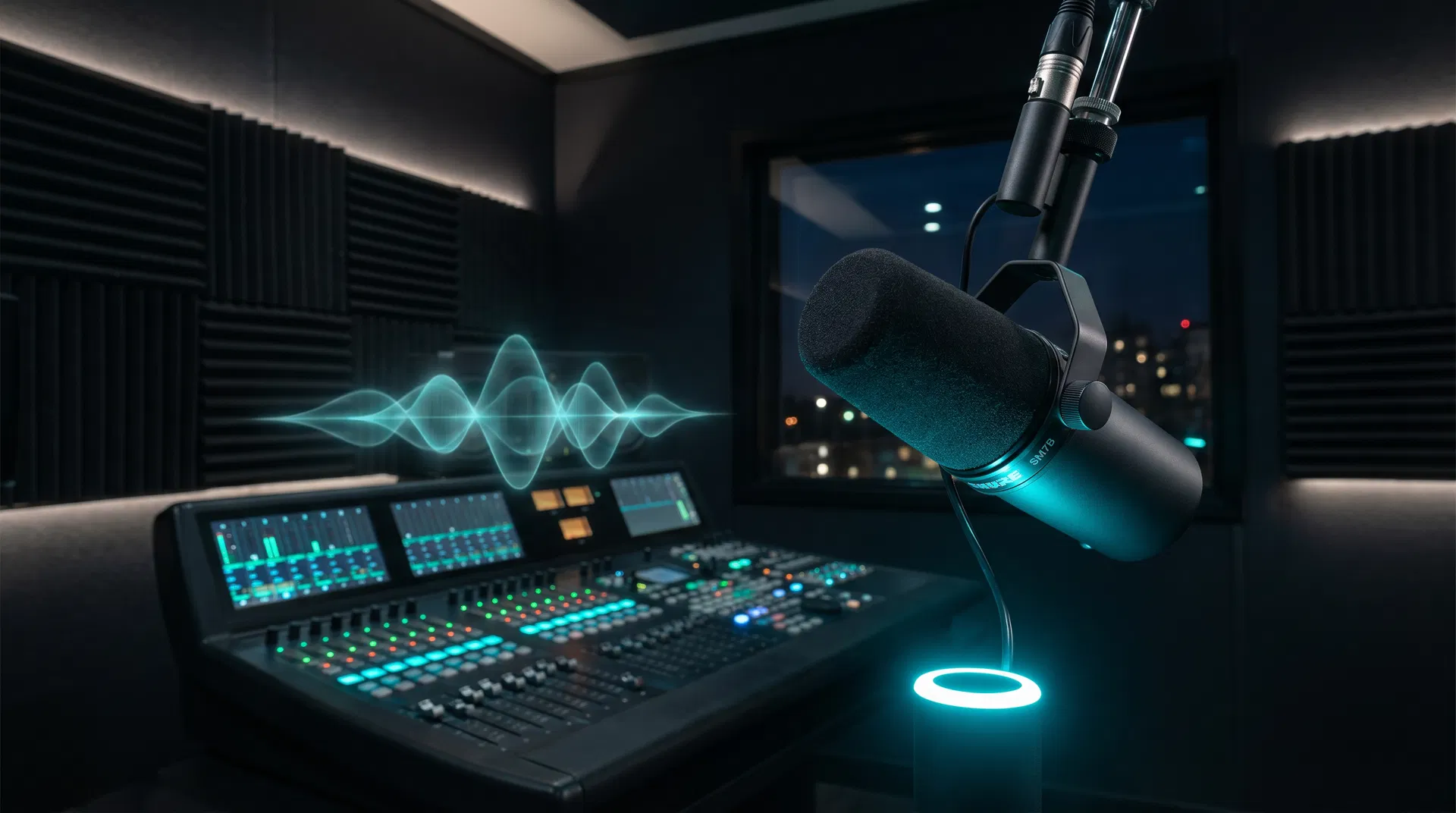 Professional podcast recording studio