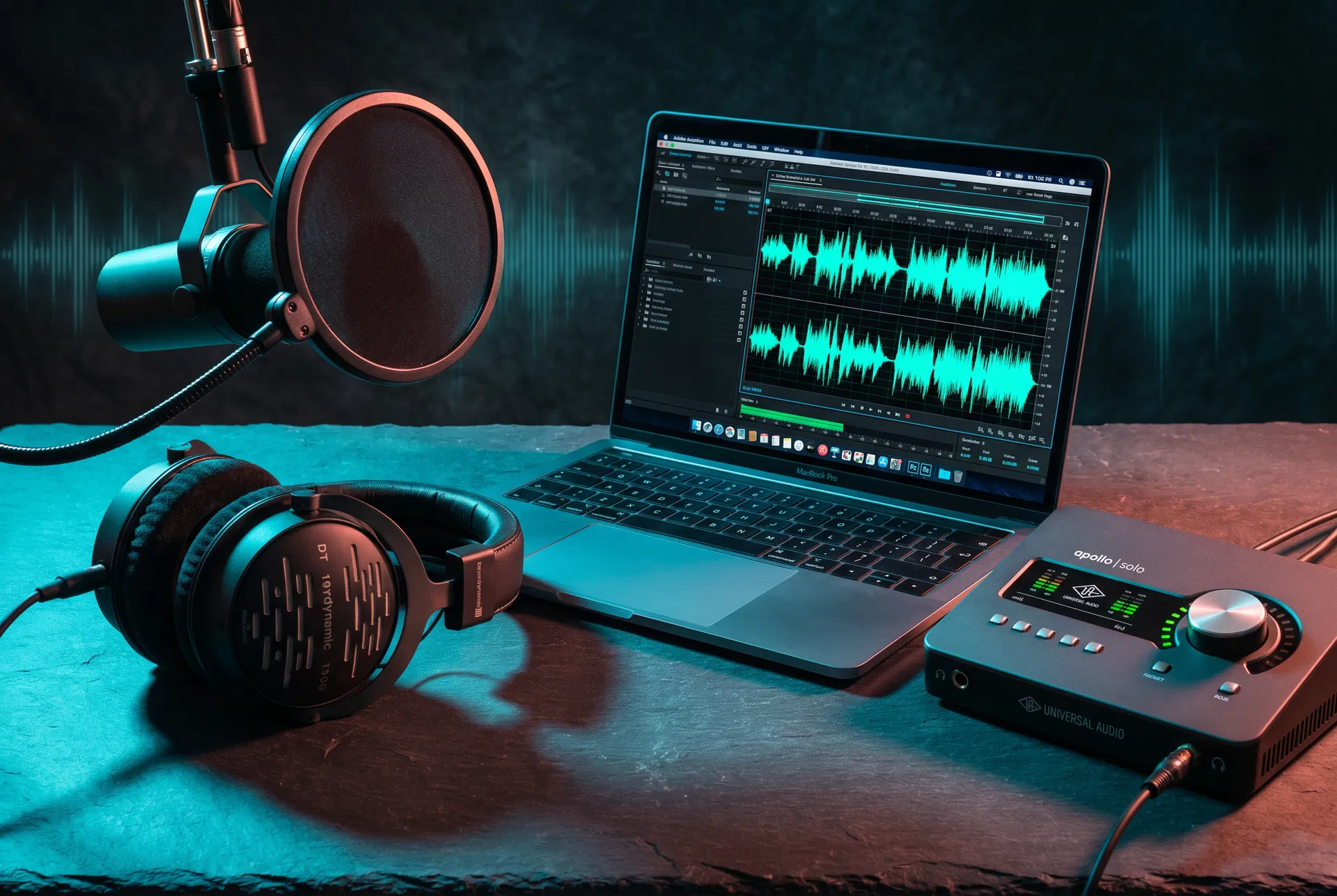 Professional podcast production equipment